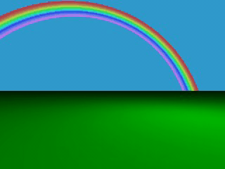 A colorful rainbow