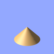 Isosurface sample (cone function)