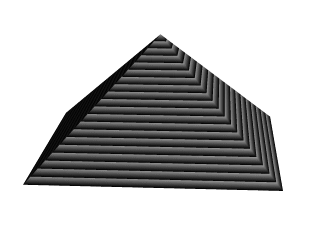 Creating a pyramid using conic sweeping