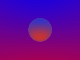 A simple gradient sky sphere