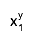 x_{1}^{y}